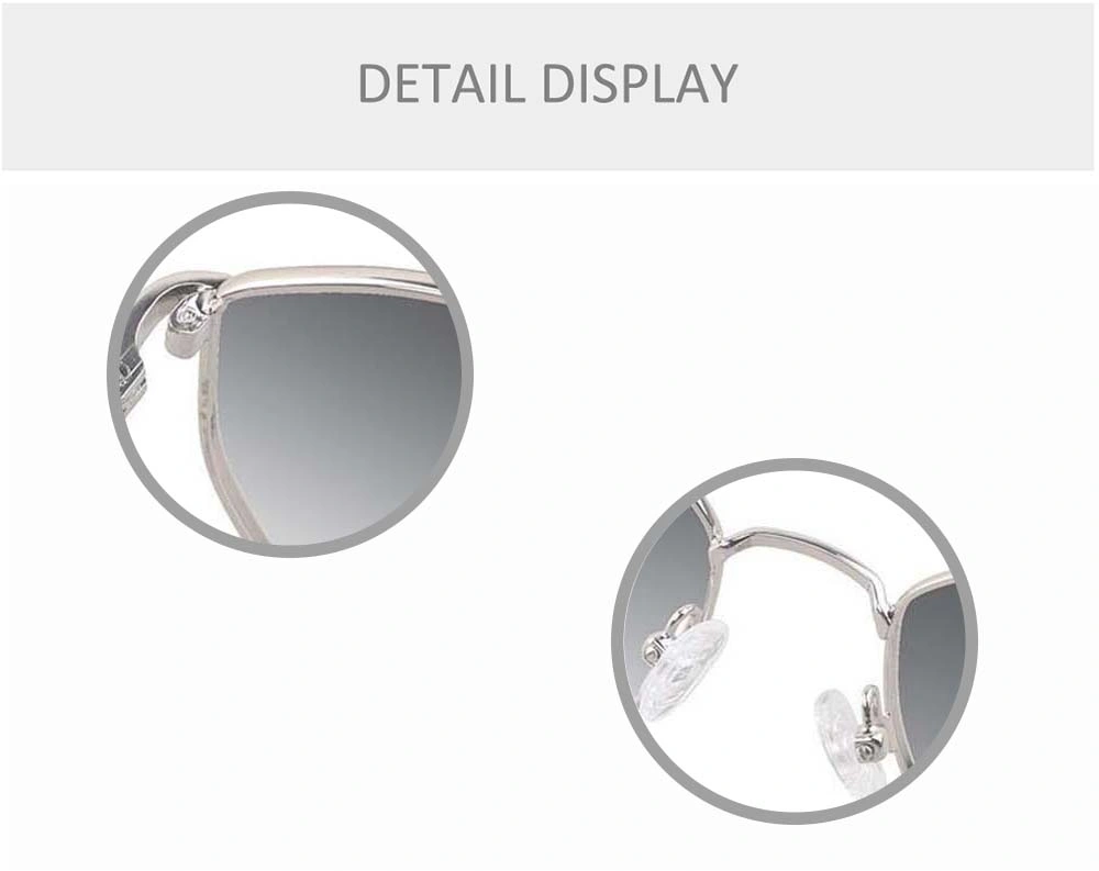 Gd Design Metal Chic Good Quality Large Frame Sunglasses for Men Women UV Protection