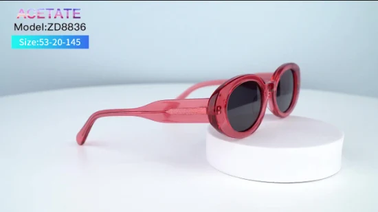 Nueva promoción de Ouyuan gafas de sol retro de acetato de lujo