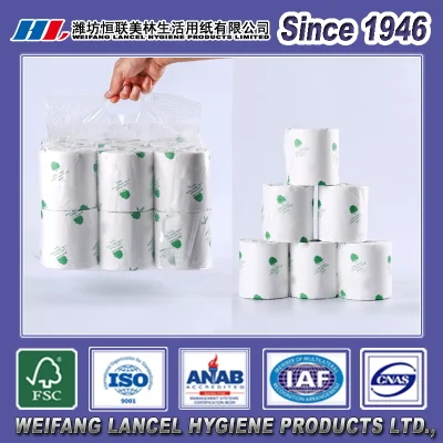 Rollo de papel higiénico biodegradable al por mayor