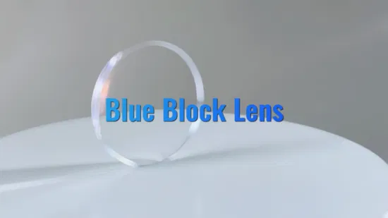 Lentes para anteojos con bloqueo de luz azul, 1,56/1,59 PC/1,61/1,67 Hmc, protección UV420, lente óptica antirayos azules de corte azul